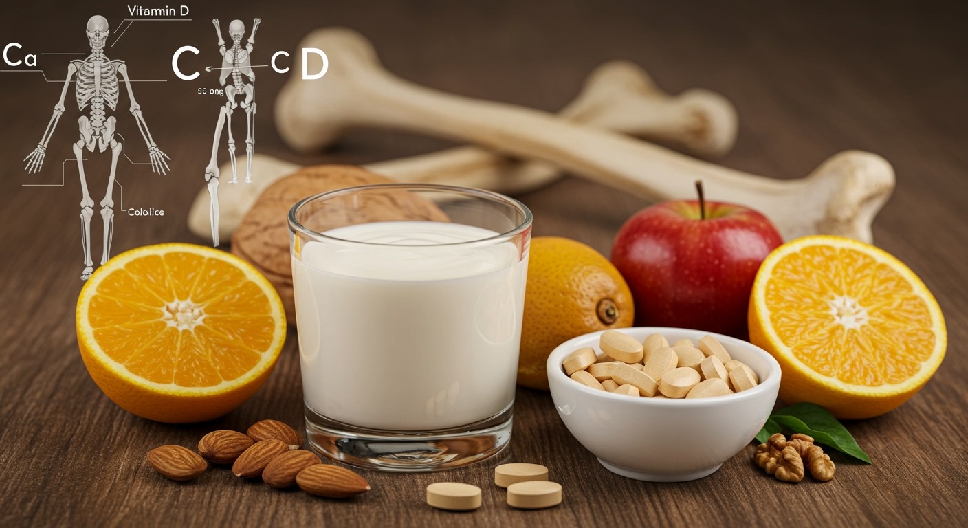 A natúr joghurt kalcium- és D-vitaminforrás a csontoknak.