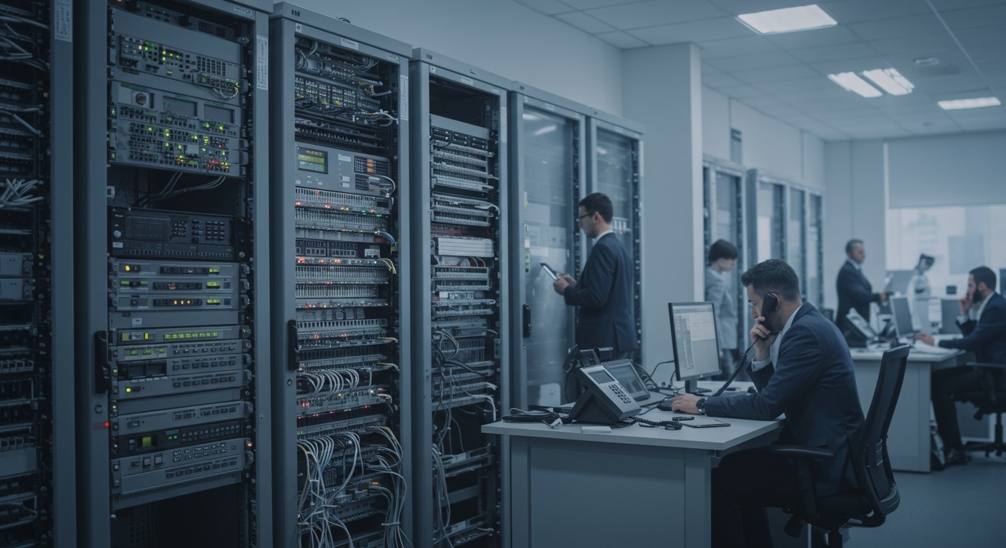 A PBX központok javítják a vállalati kommunikáció hatékonyságát.