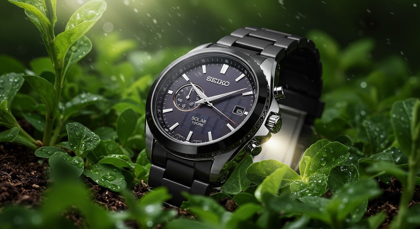 A Seiko Solar órák napelemekkel csökkentik az energiafogyasztást.