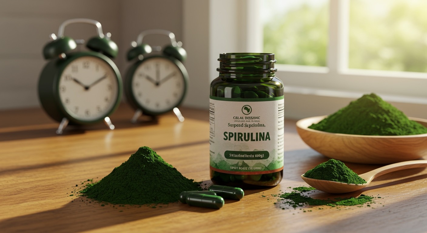 A napi ajánlott adag 3-5 gramm spirulina.
