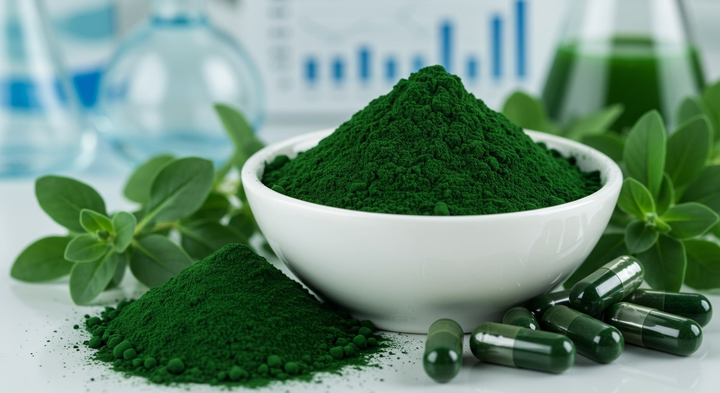 A spirulina gazdag tápanyagokban és antioxidánsokban.