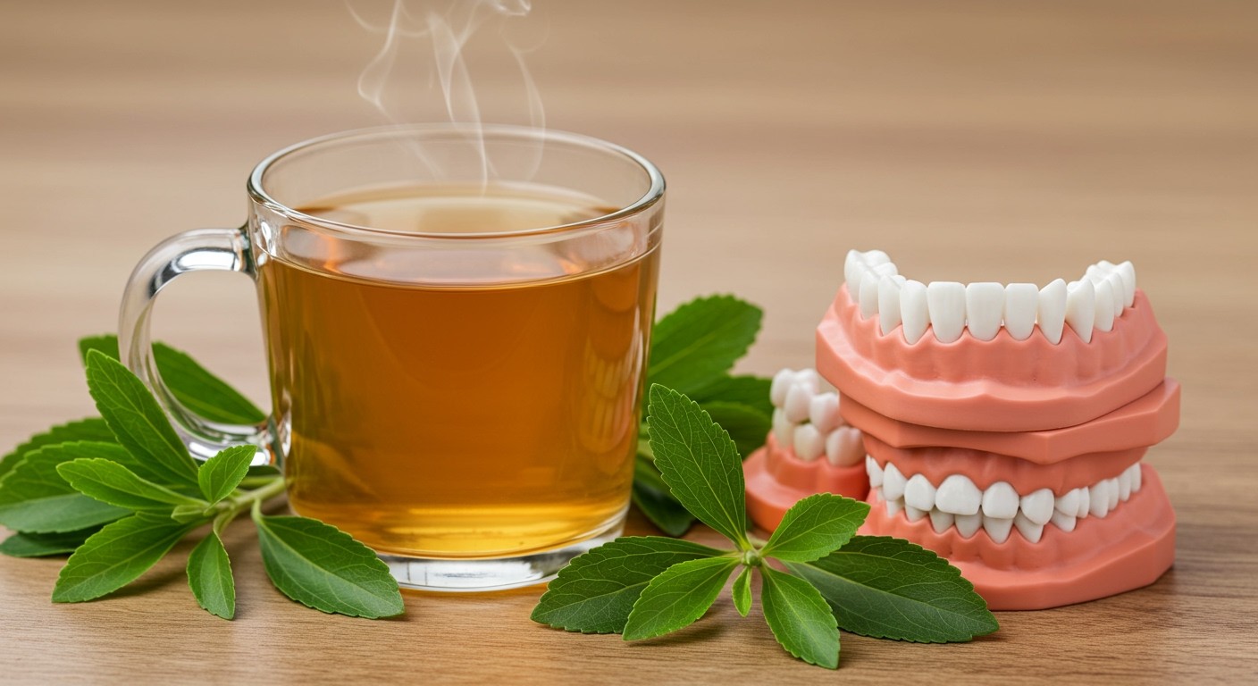 A stevia tea segíthet a fogzománc megőrzésében.