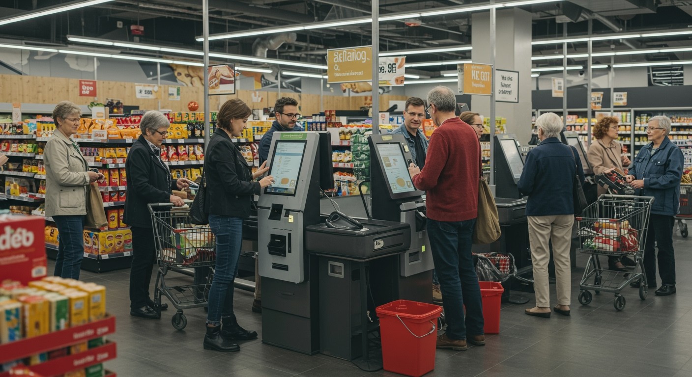 Az önkiszolgáló kasszák népszerűsége nő a fiatalok körében.
