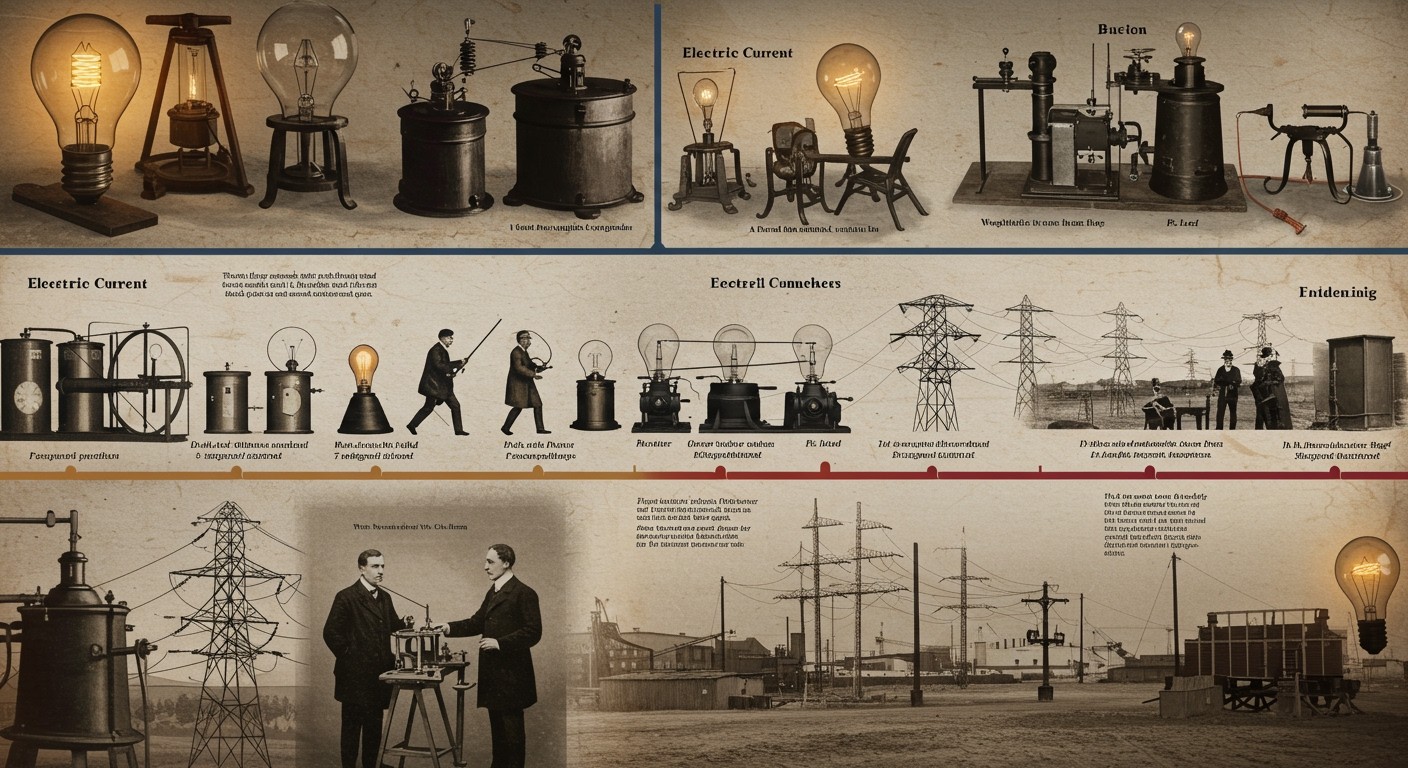 A villamos áram felfedezése forradalmasította a technológiai fejlődést.