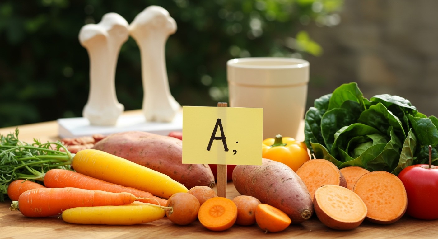 Az A-vitamin segíti a csontok fejlődését és regenerálódását.