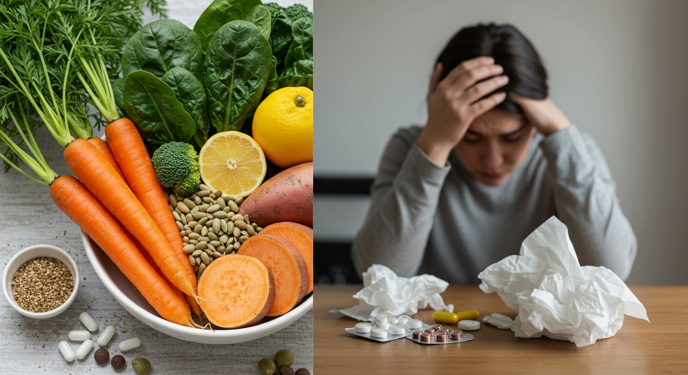 Az A-vitamin hiánya növeli a fertőzések kockázatát.