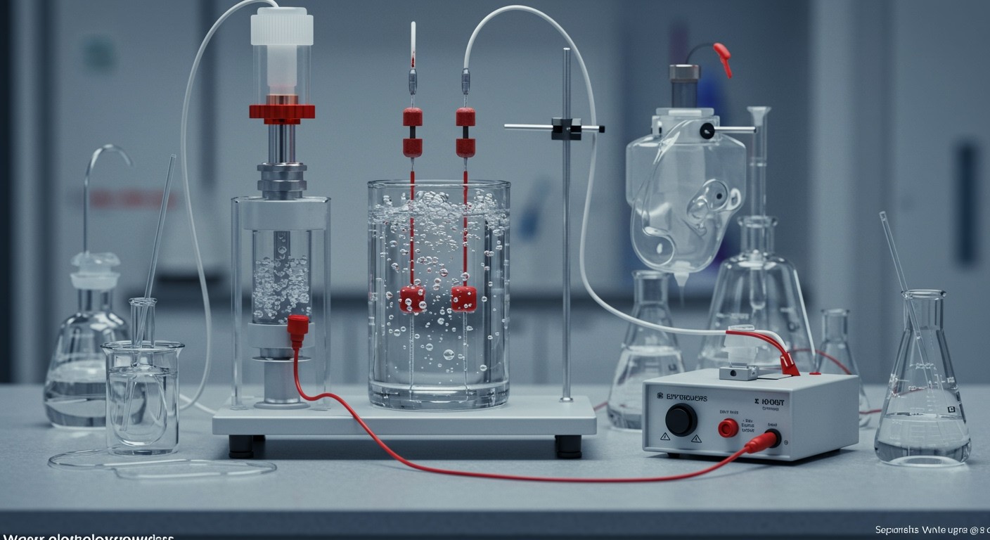 Az elektrolízishez elektródákra és elektromos áramra van szükség.