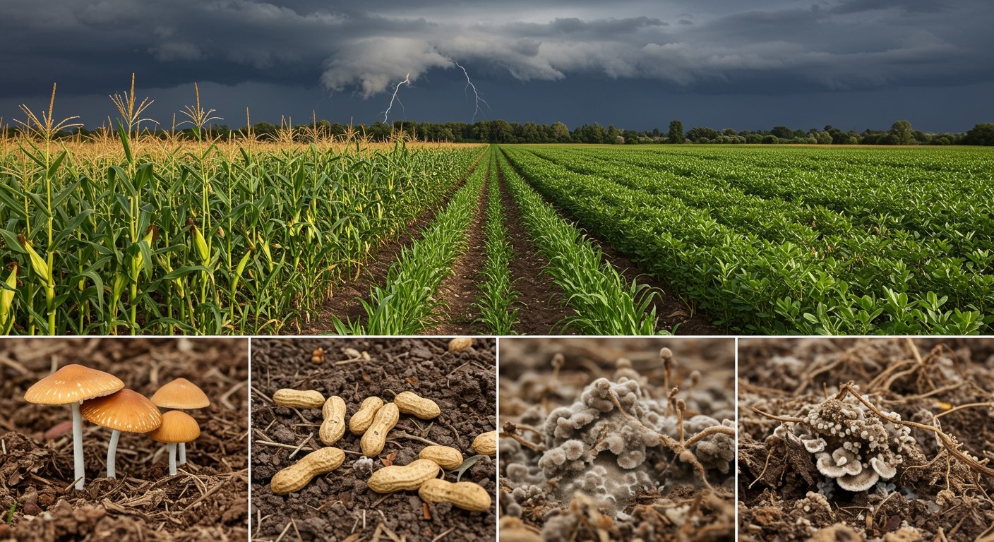 A klímaváltozás fokozza az aflatoxin termelő gombák növekedését.