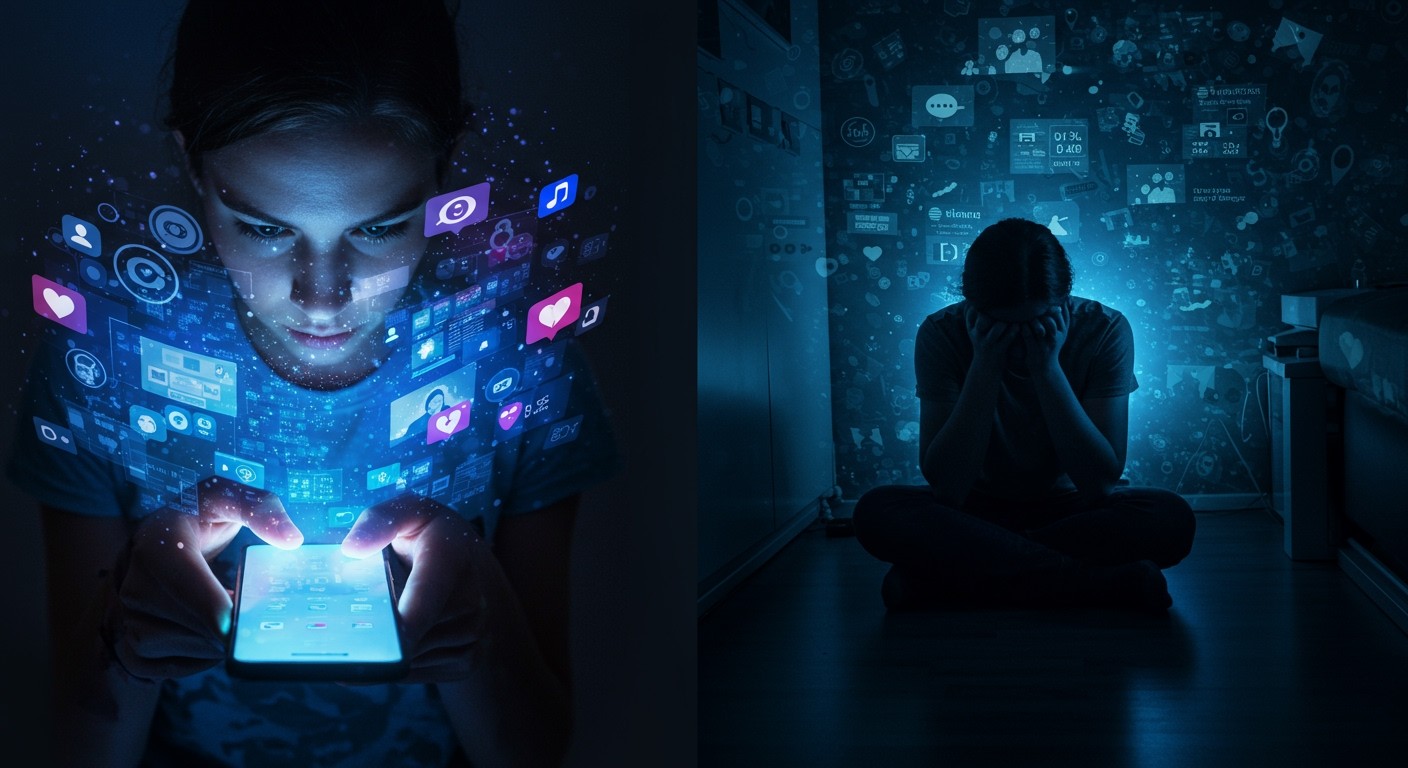 Az internetfüggőség növelheti a szorongás és depresszió kockázatát.