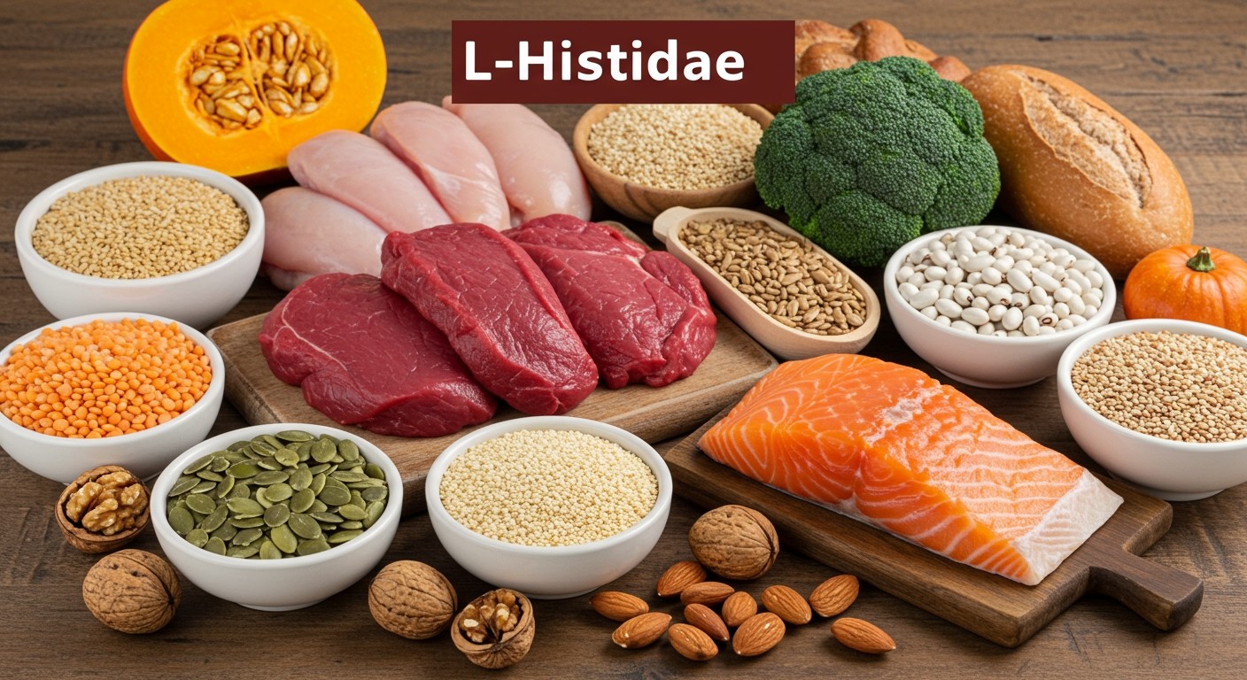 A L-Hisztidin gazdag forrásai a húsok és tejtermékek.