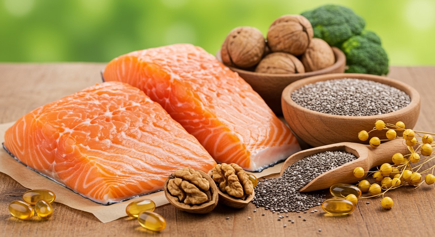 Az omega-3 zsírsavak javítják a szív egészségét.