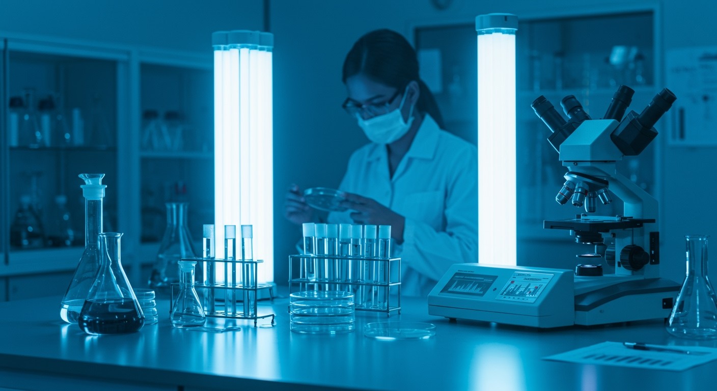 Az UV-C lámpák laboratóriumi tesztelése elengedhetetlen a hitelességhez.