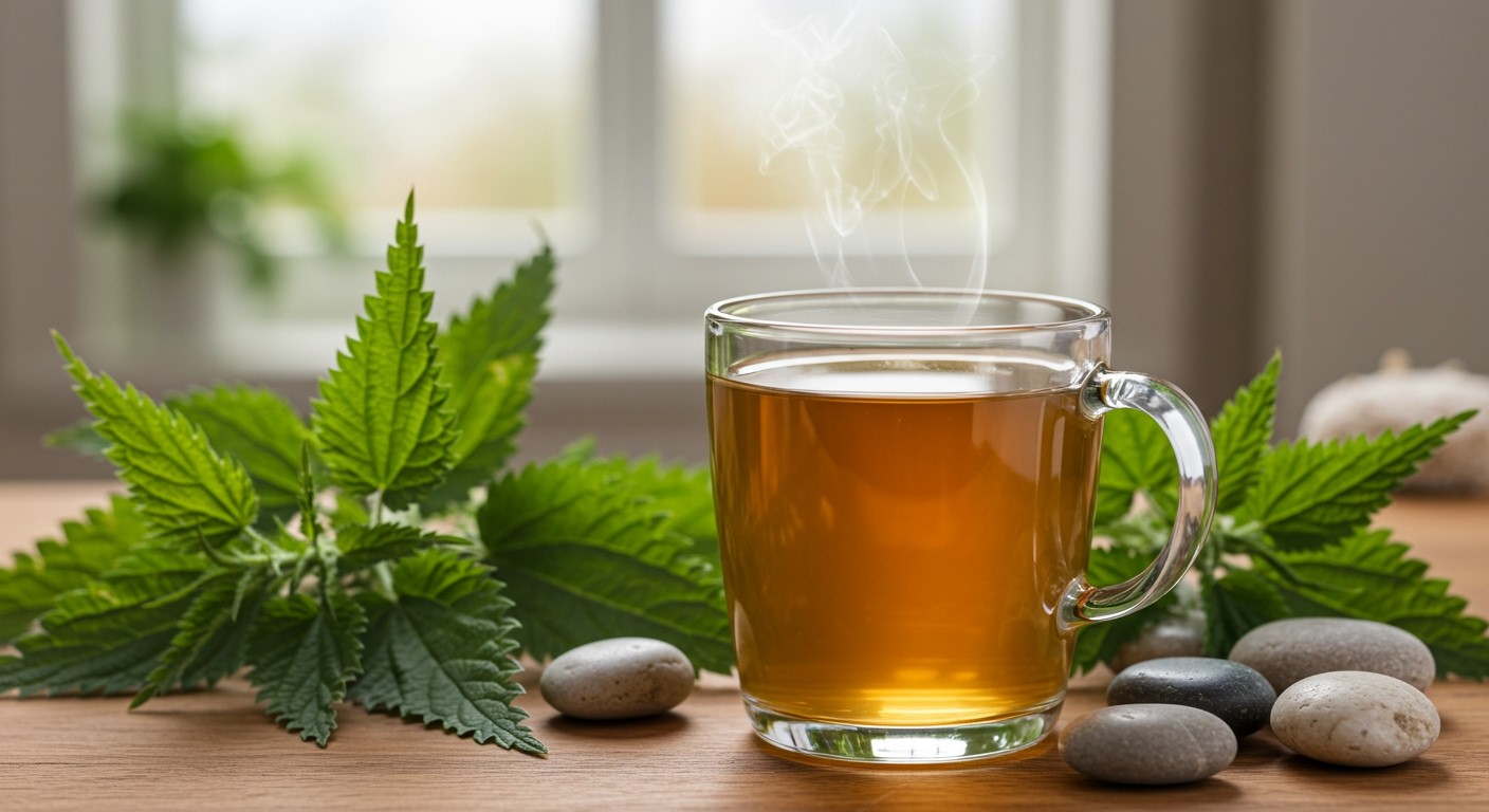 A csalán tea gazdag ásványi anyagokban és vízhajtó.