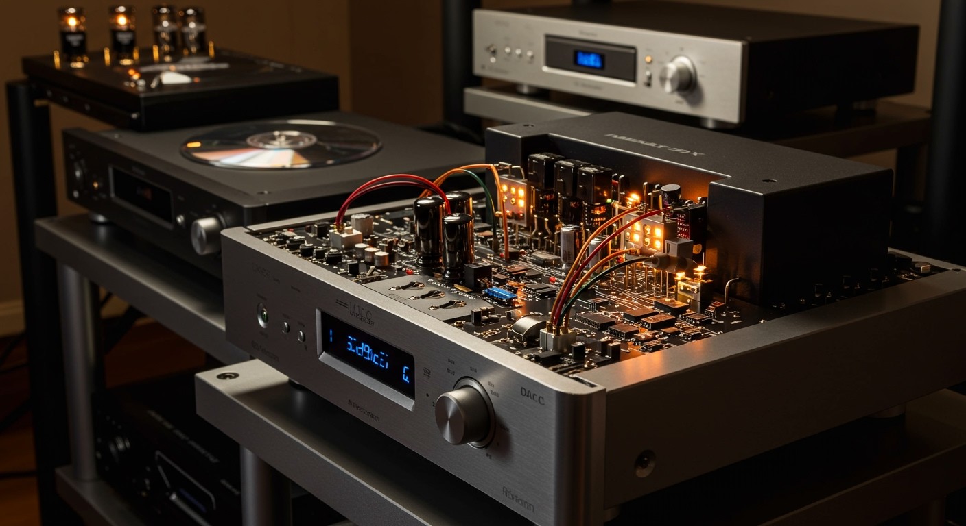 A DA konverterek javítják a hangminőséget az audiótechnikában.