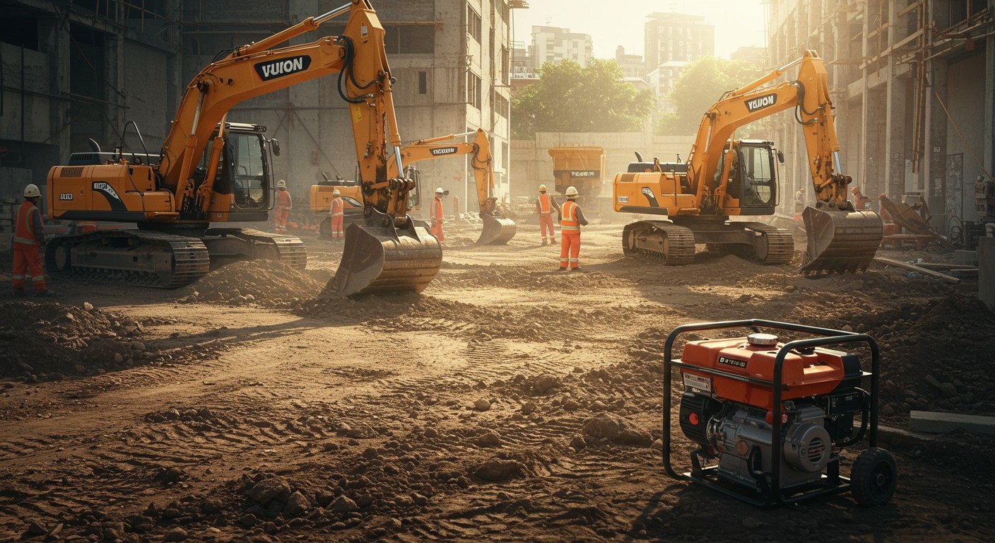A dízel generátorok megbízható energiaforrást biztosítanak építőiparban.