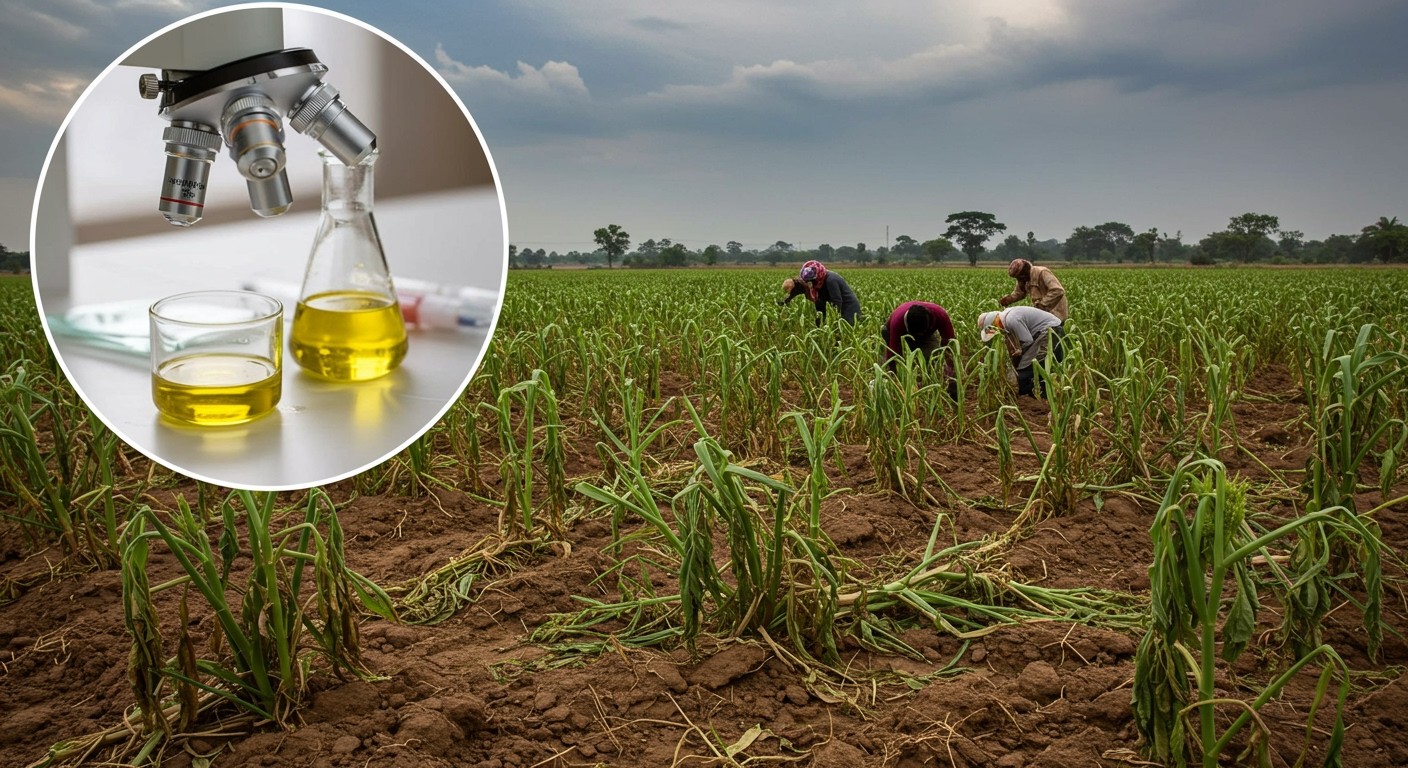 Az aflatoxin súlyosan csökkenti a mezőgazdasági termelést.