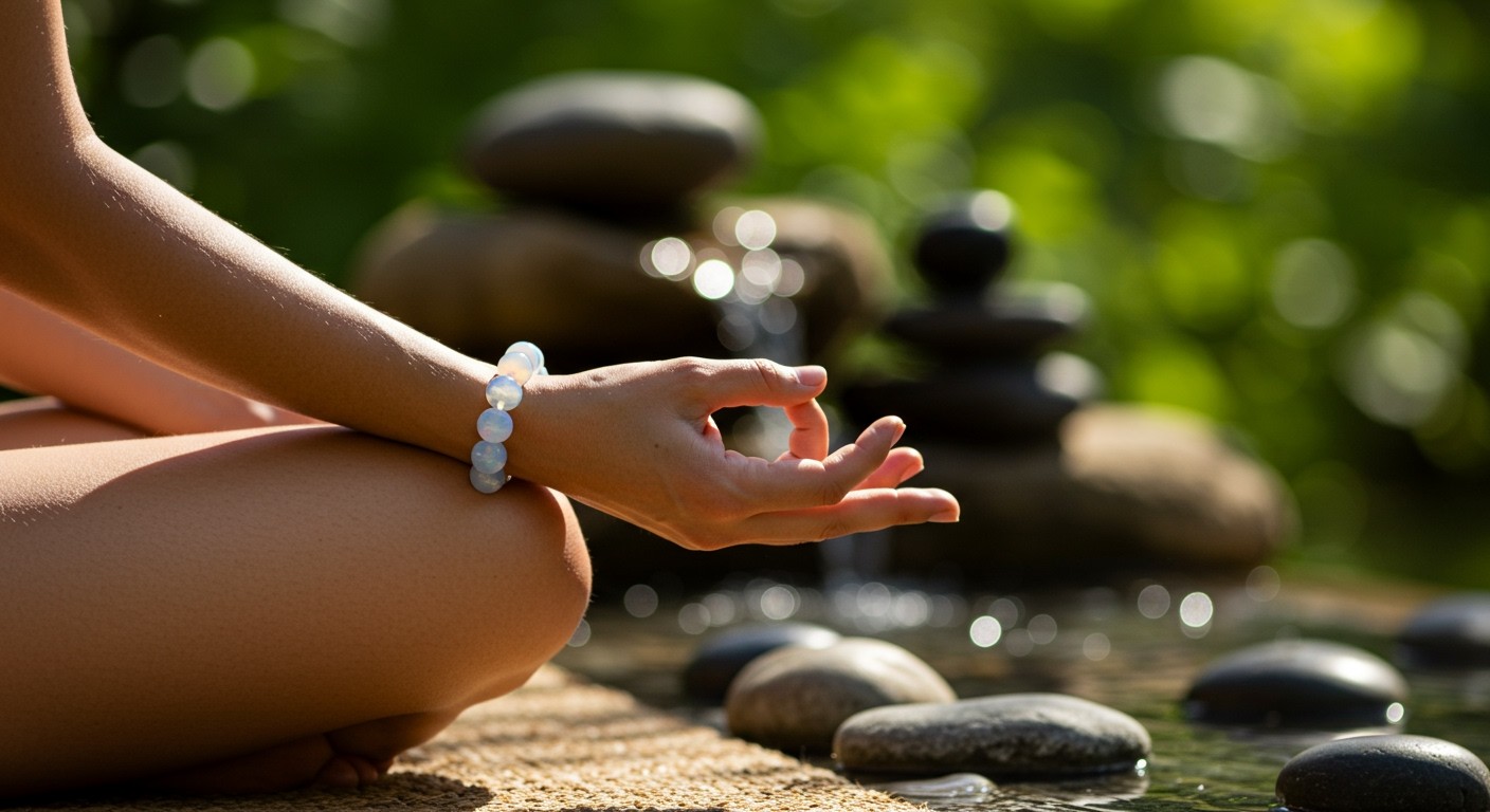 Az opálit fokozza a meditáció mélységét és tudatosságot.