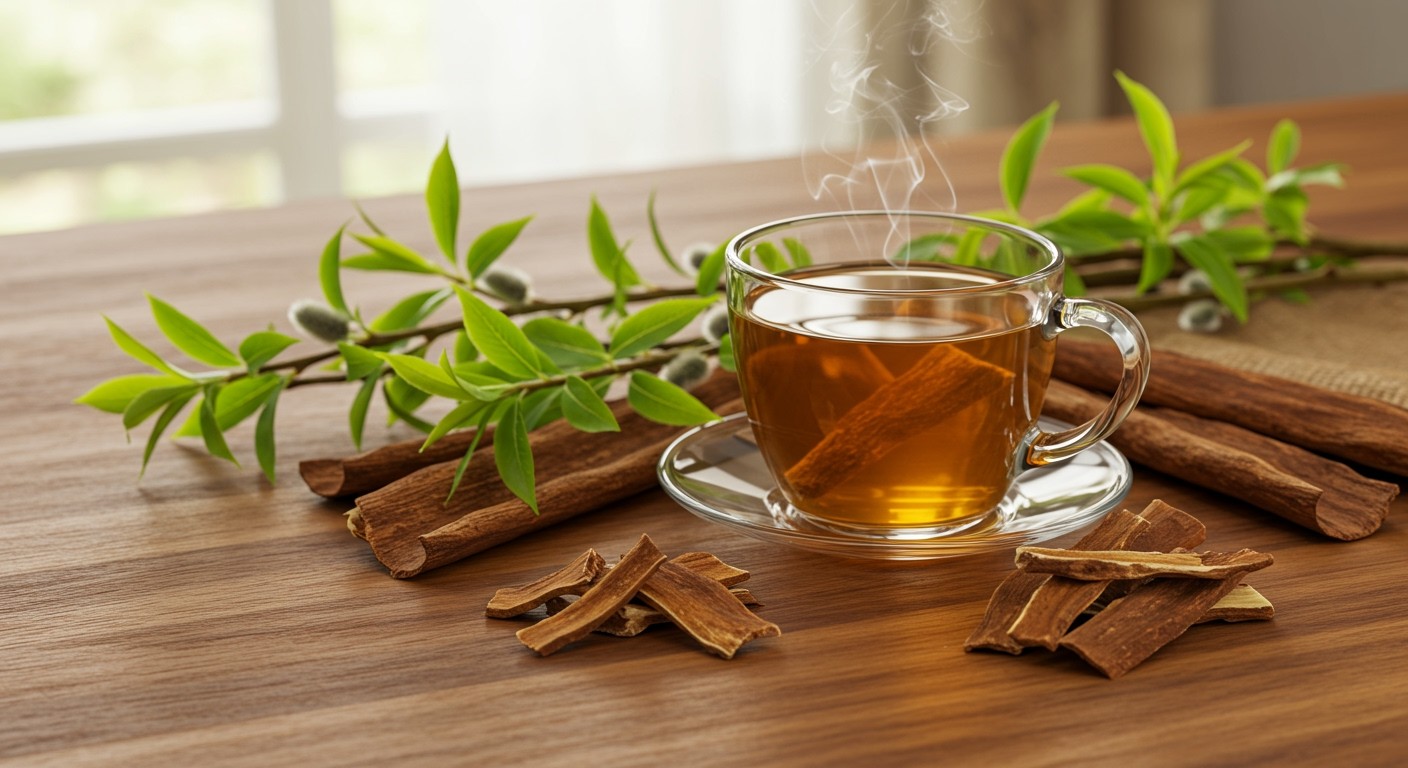 Fűzfakéreg tea enyhíti a gyulladást és fájdalmat.