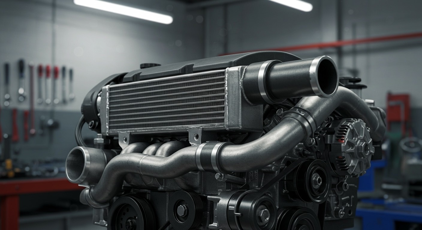 Az intercooler növeli a dízelmotor hatékonyságát és teljesítményét.
