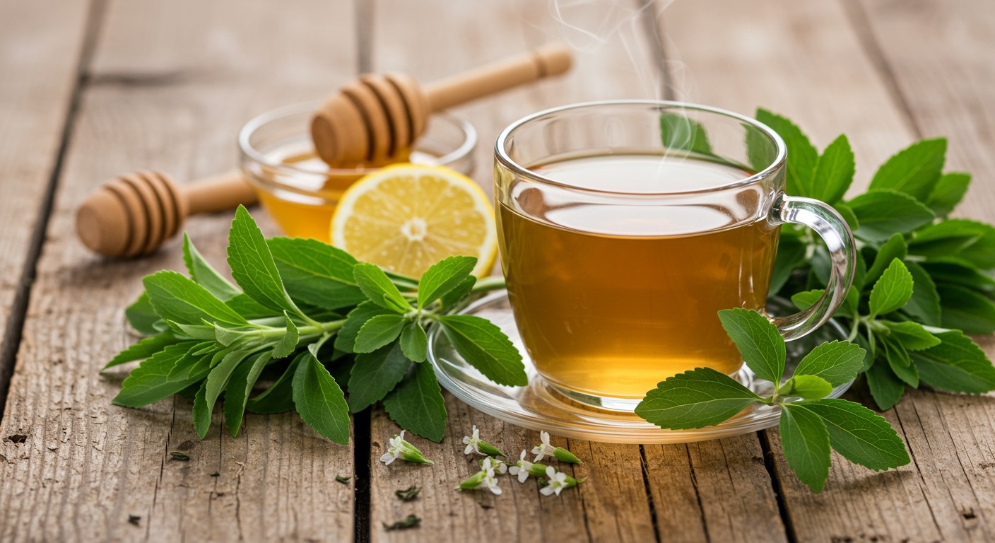Stevia tea ajánlott cukorbetegeknek és diétázóknak.