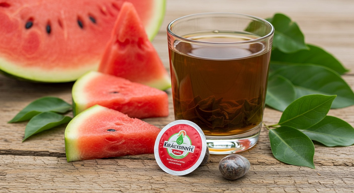 A királydinnye tea kapszula potenciális egyszerűsíti a fogyasztást.