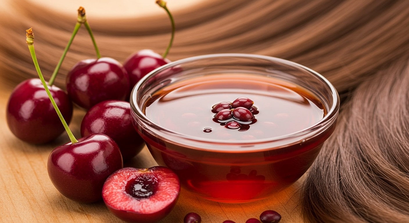 A meggymagolaj táplálja és revitalizálja a hajat.