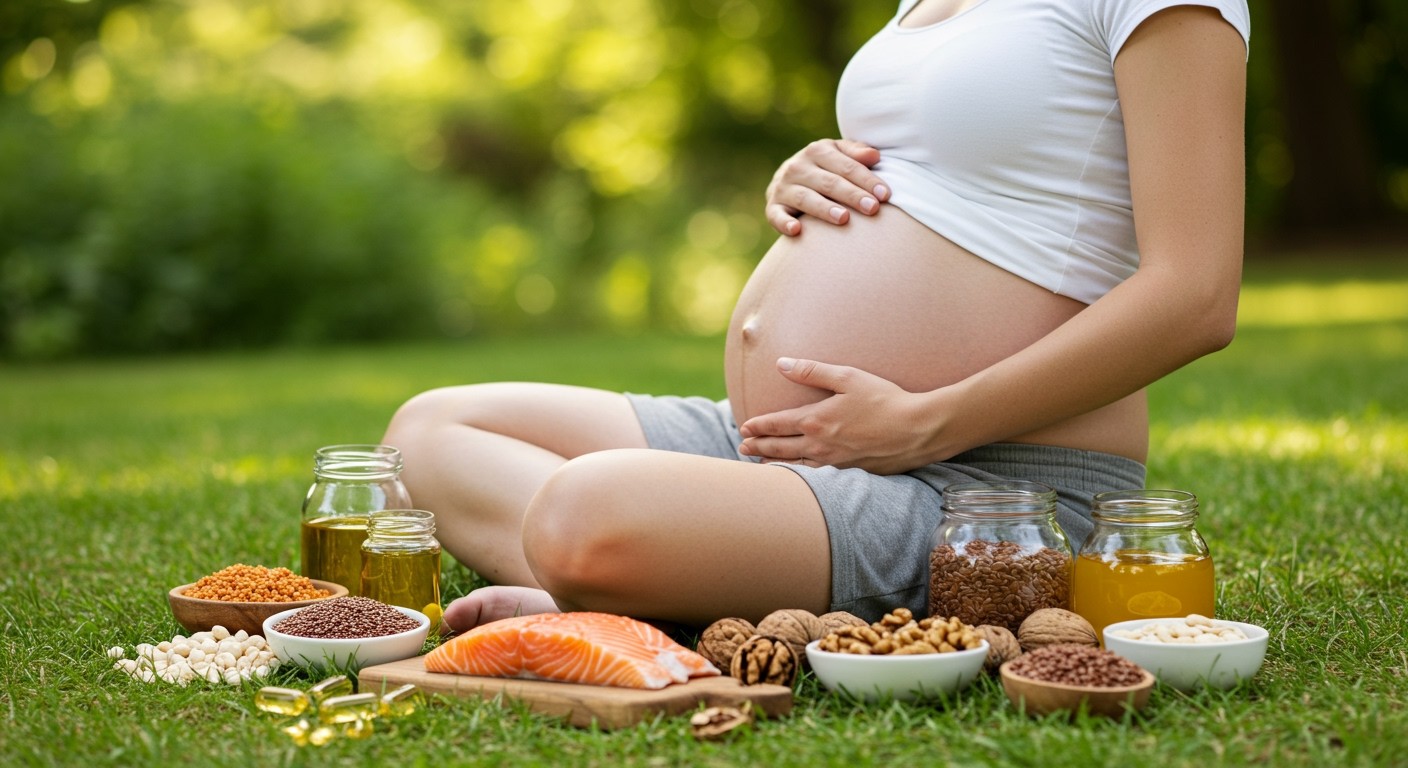 Az Omega-3 zsírsavak támogatják a magzati agy fejlődését.