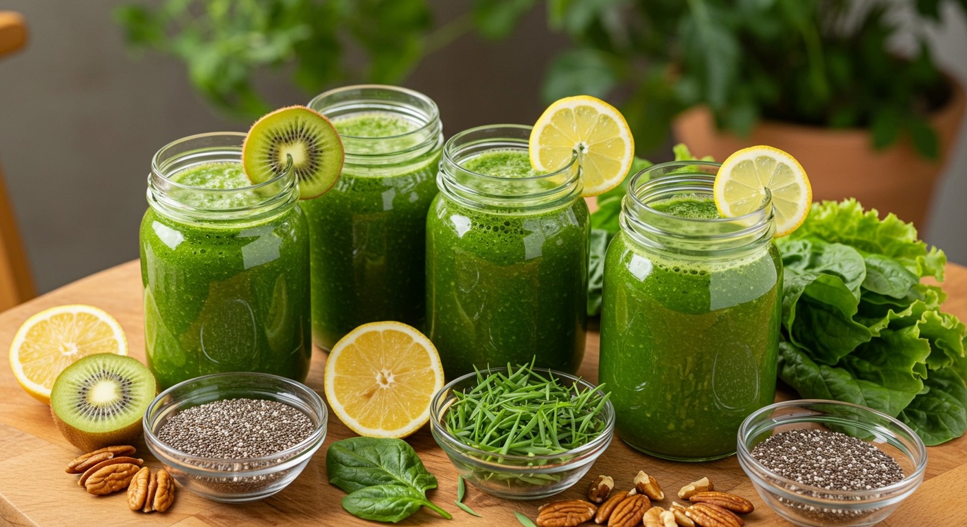 A zöld búzafű gazdag vitaminokban és antioxidánsokban.