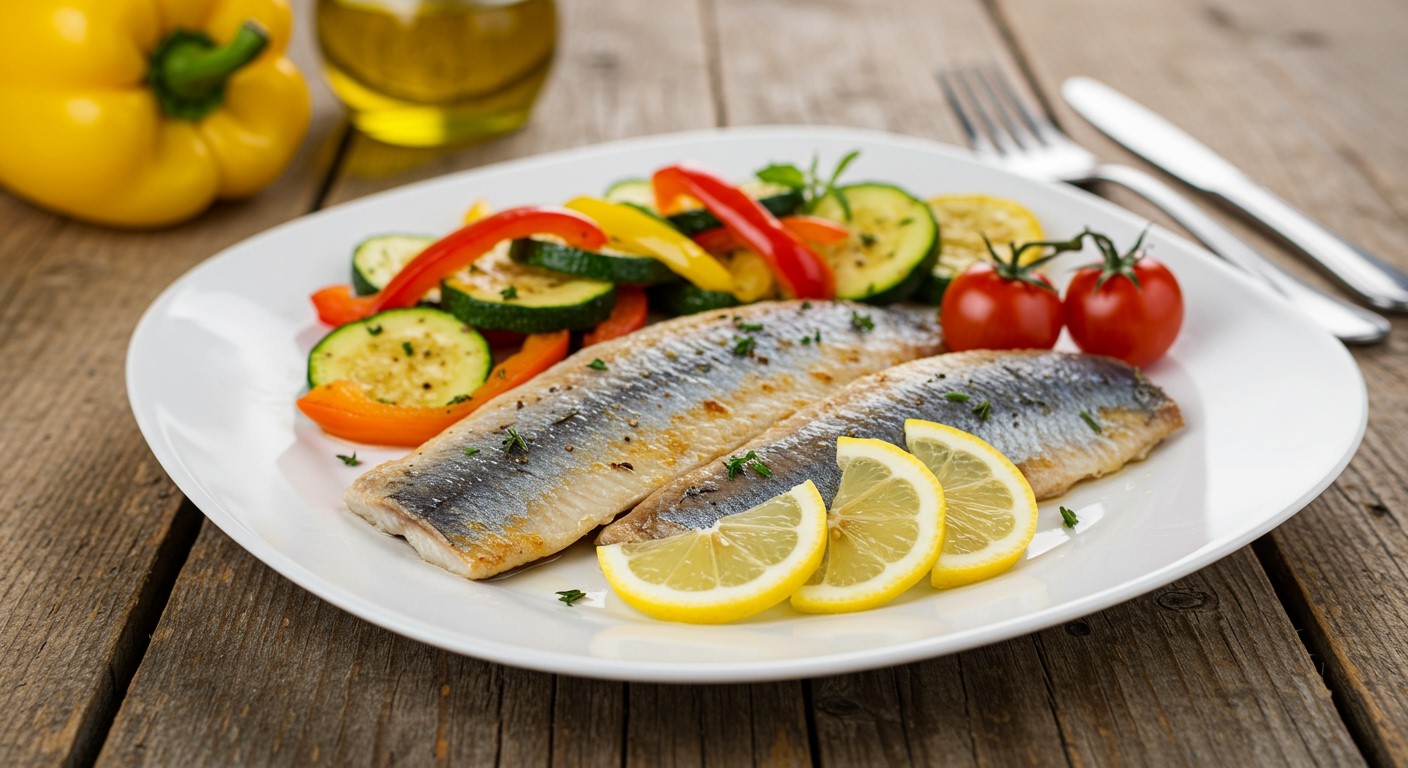 A grillezett hering kevesebb zsírt tartalmaz, mint a sült.