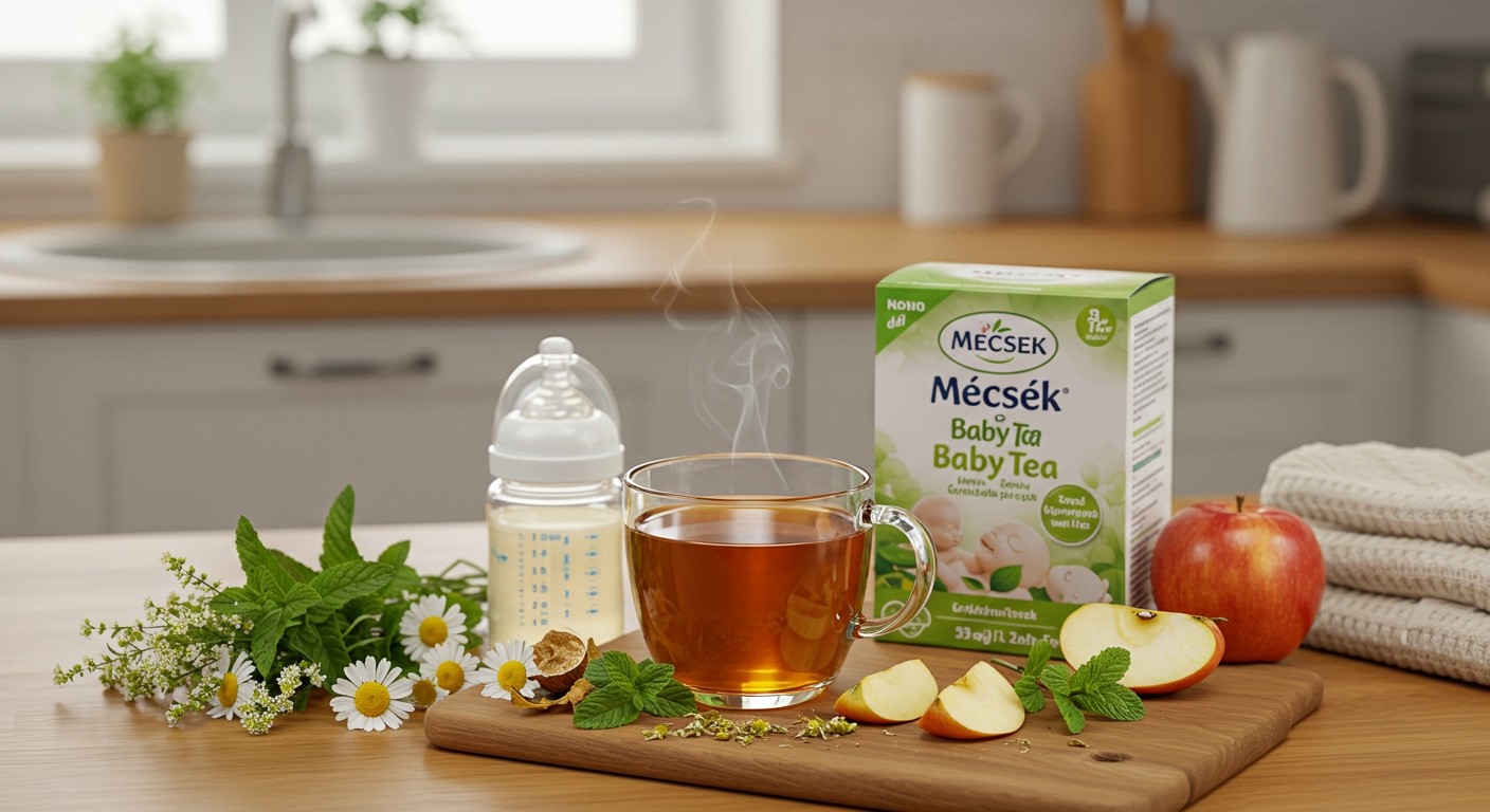 A Mecsek Baby Tea természetes összetevői segítik a babákat.