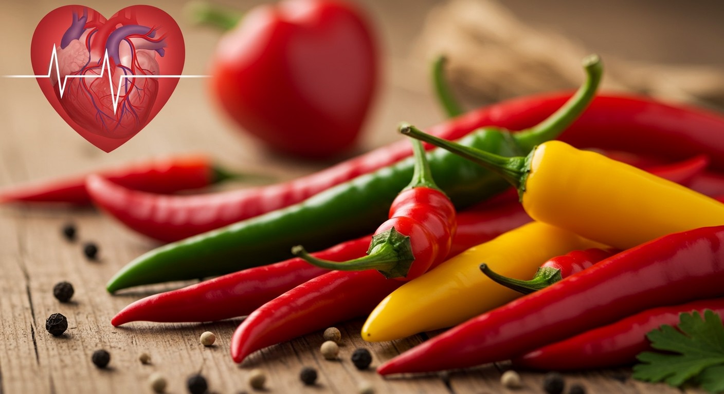 A csípős paprika javítja a vérkeringést és szívvédő hatású.
