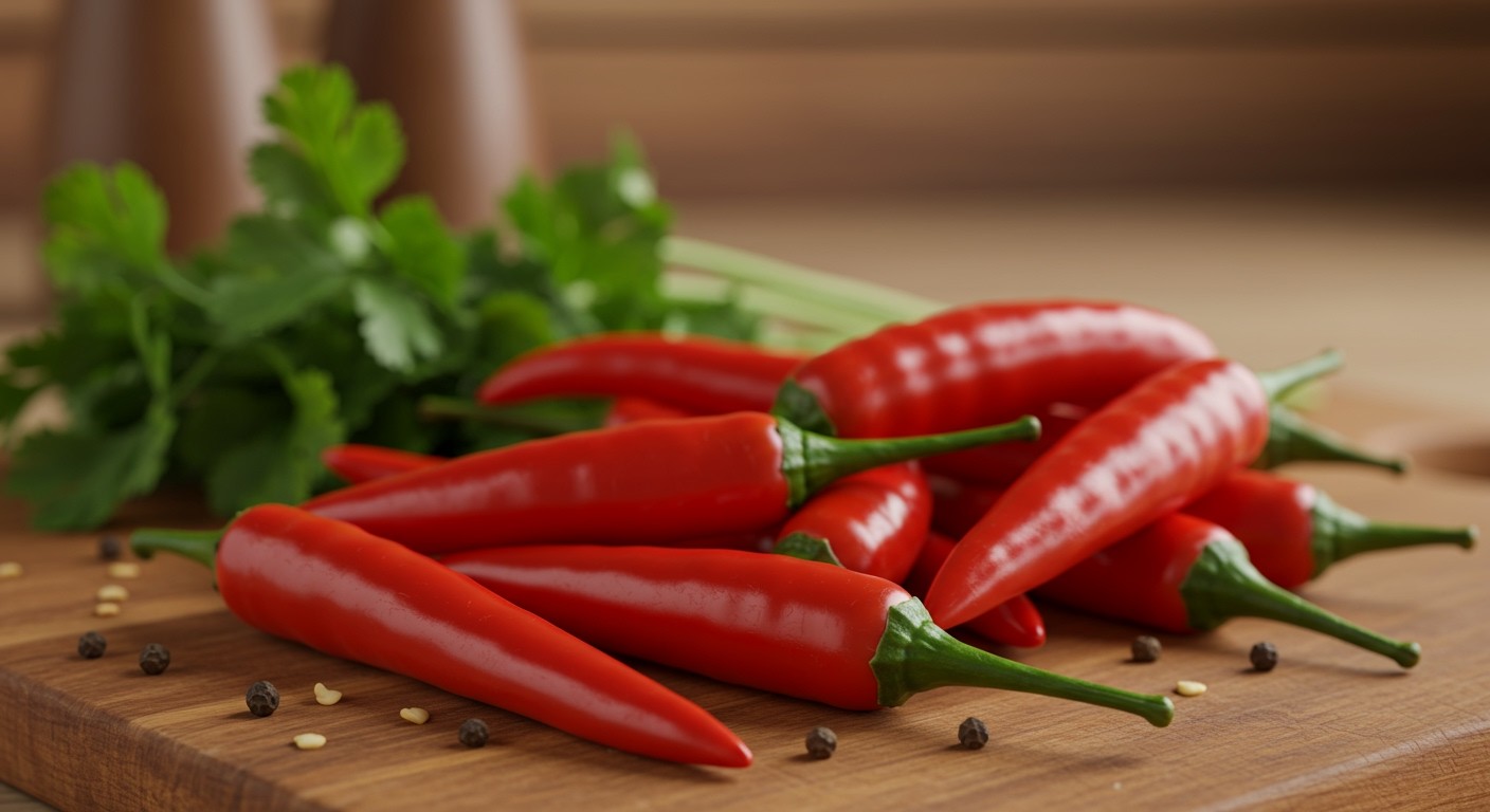 A csípős paprika segíti az emésztést és serkenti az anyagcserét.