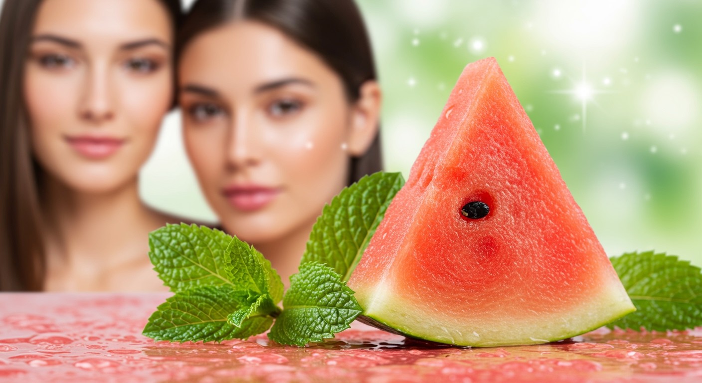 A dinnye antioxidánsai támogatják a bőr és haj egészségét.