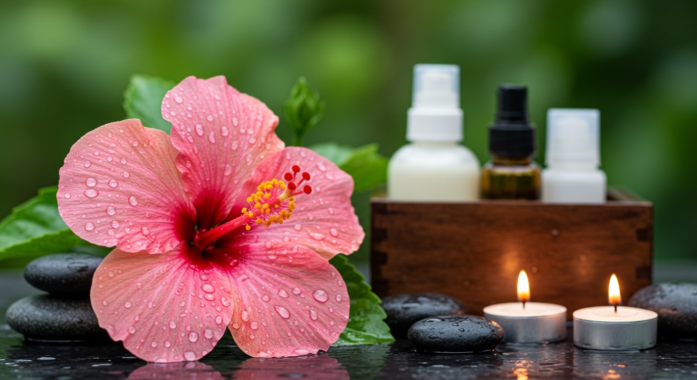 A hibiszkusz antioxidánsai segítik a bőr öregedésének lassítását.