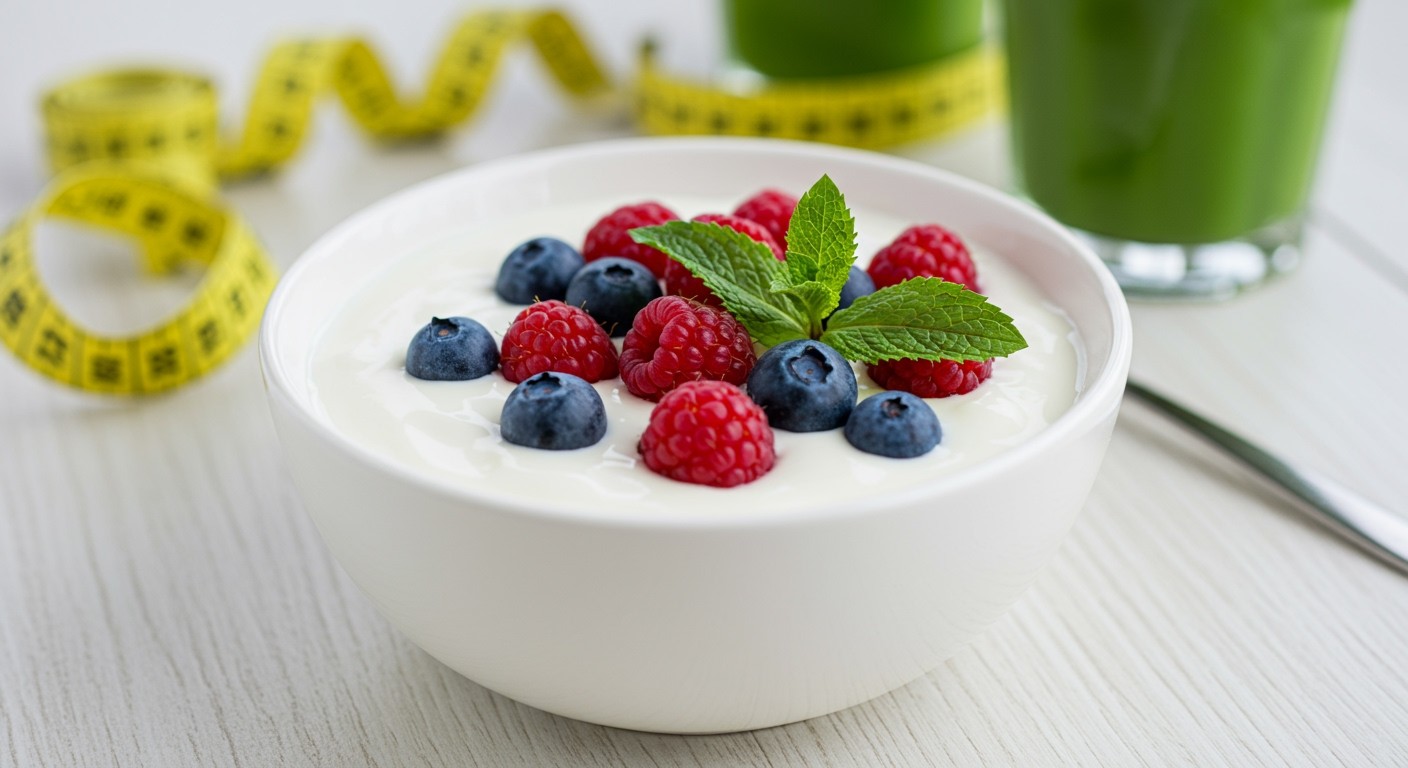 A natúr joghurt növeli a teltségérzetet, segít a fogyásban.
