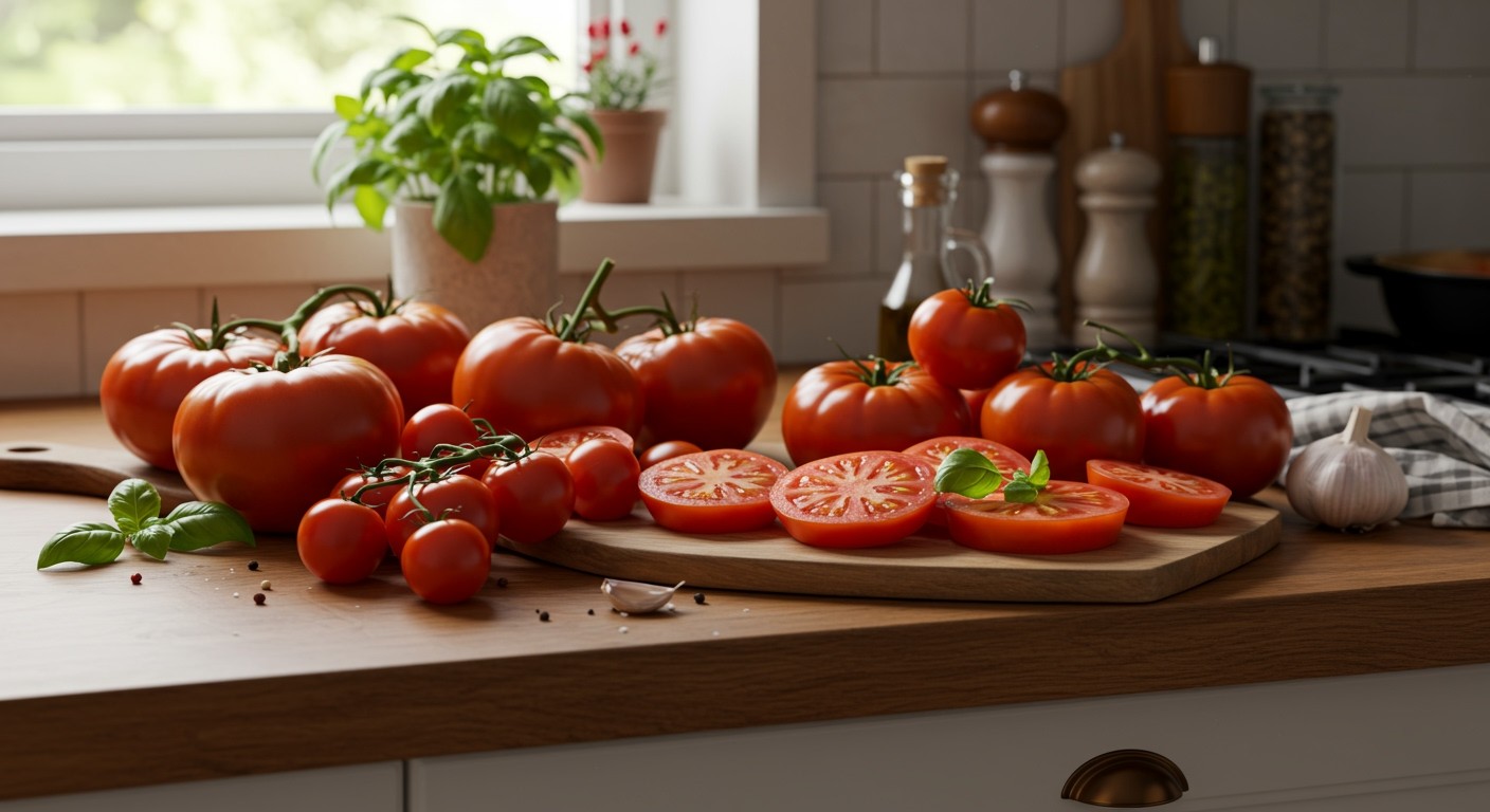 A paradicsom frissít, ízesít és gazdag vitaminokban.