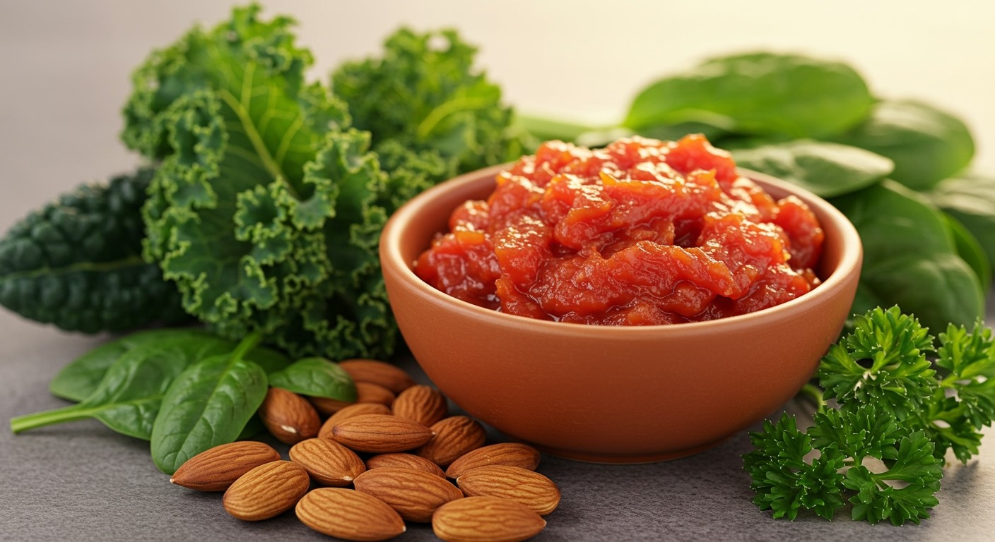 A sűrített paradicsom K-vitamint tartalmaz, erősíti a csontokat.