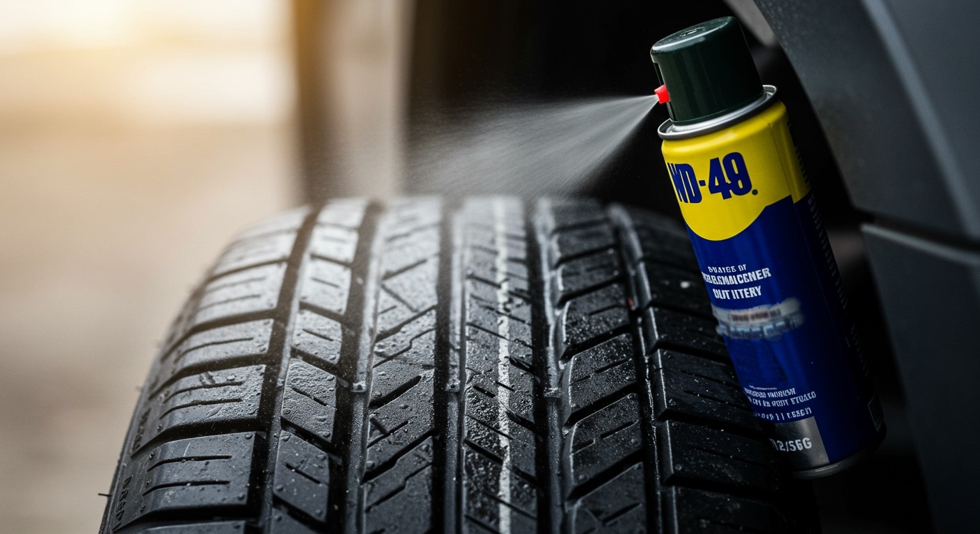 A WD-40 hosszú távon gyengítheti a gumikat.
