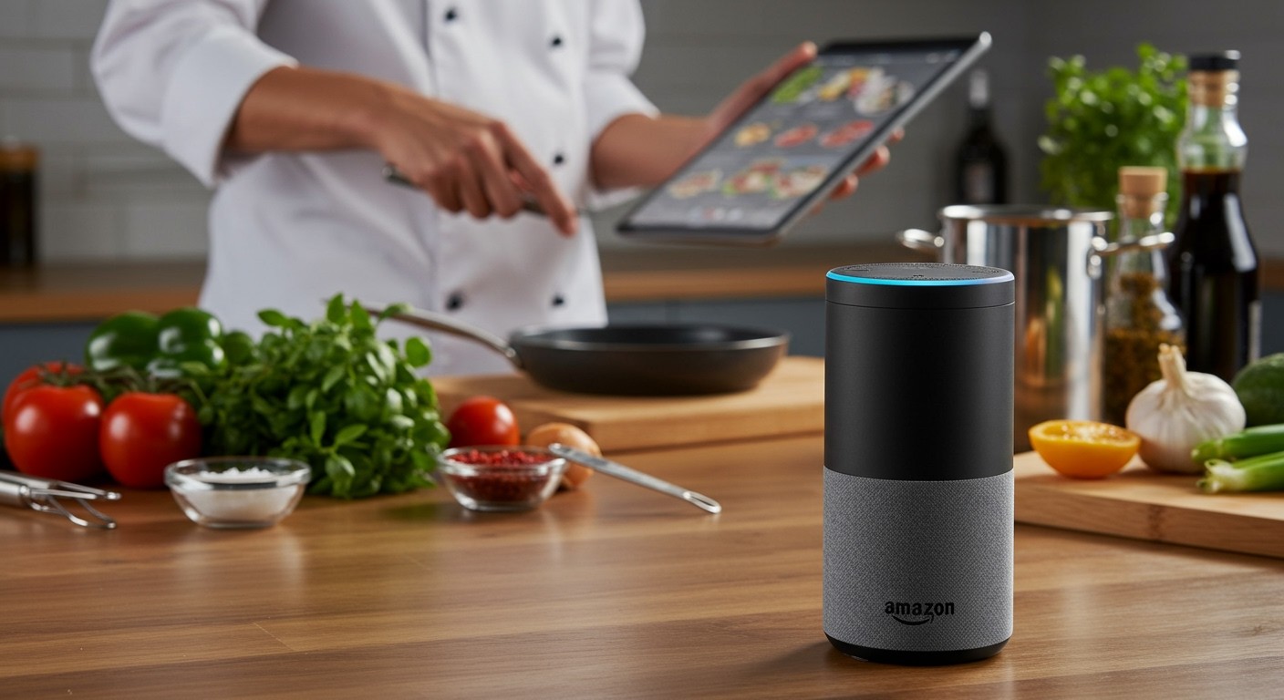 Alexa segítségével könnyedén követhetjük a receptek lépéseit.