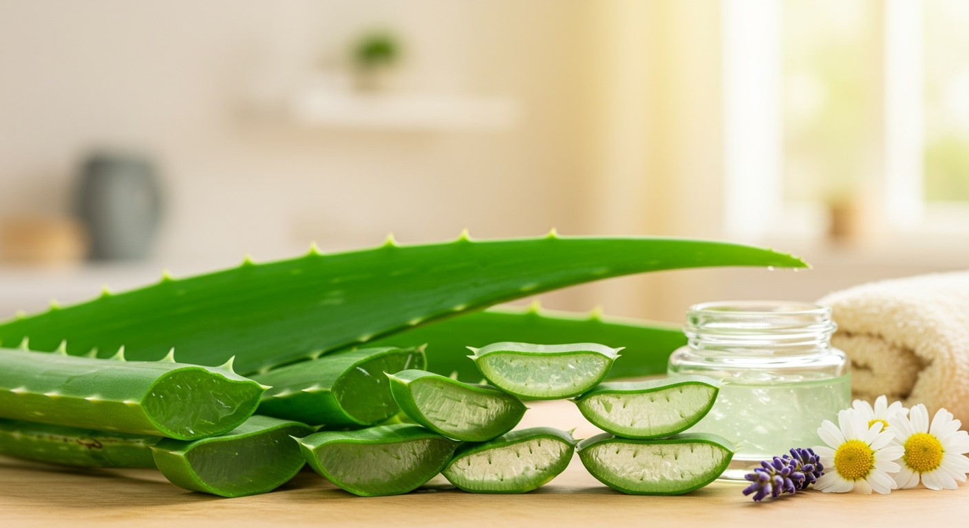 Az Aloe Vera serkenti a bőr regenerációját és gyógyulását.