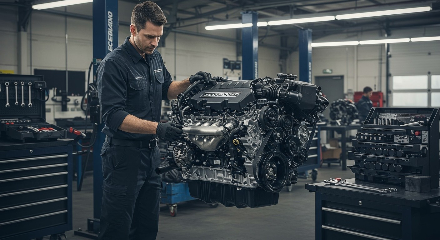 Rendszeres olajcsere segít megőrizni az EcoBoost motor élettartamát.