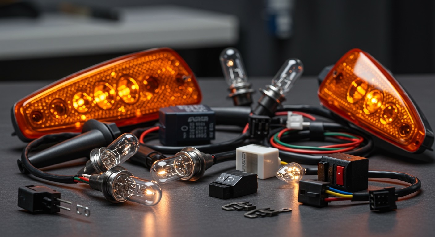 Az irányjelzőben a LED-ek energiahatékonyabbak, mint az izzók.
