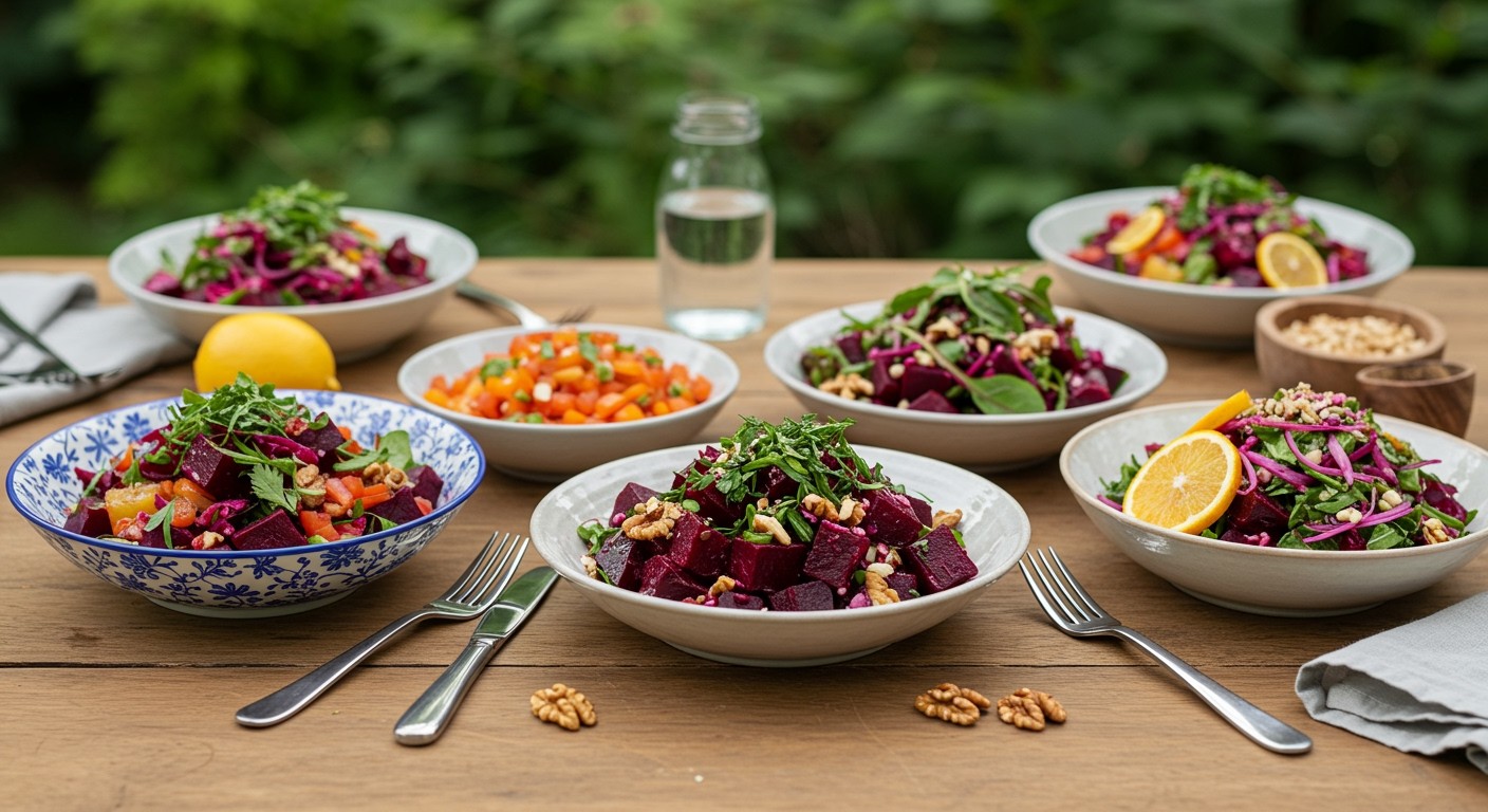 A céklasaláta szuper étel a vitaminokban gazdag étrendhez.