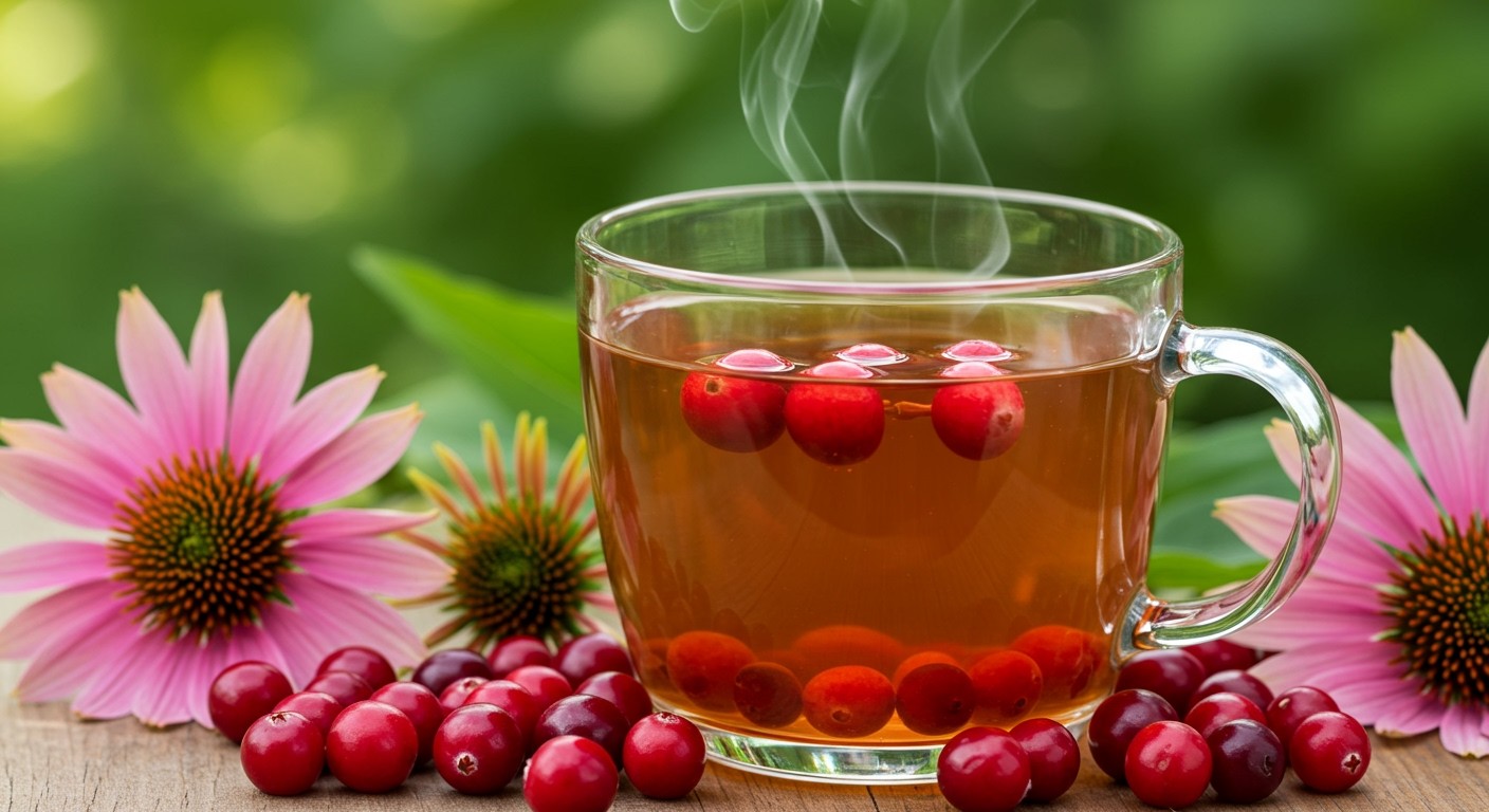 Az Echinacea és tőzegáfonya együtt erősíti az immunválaszt.