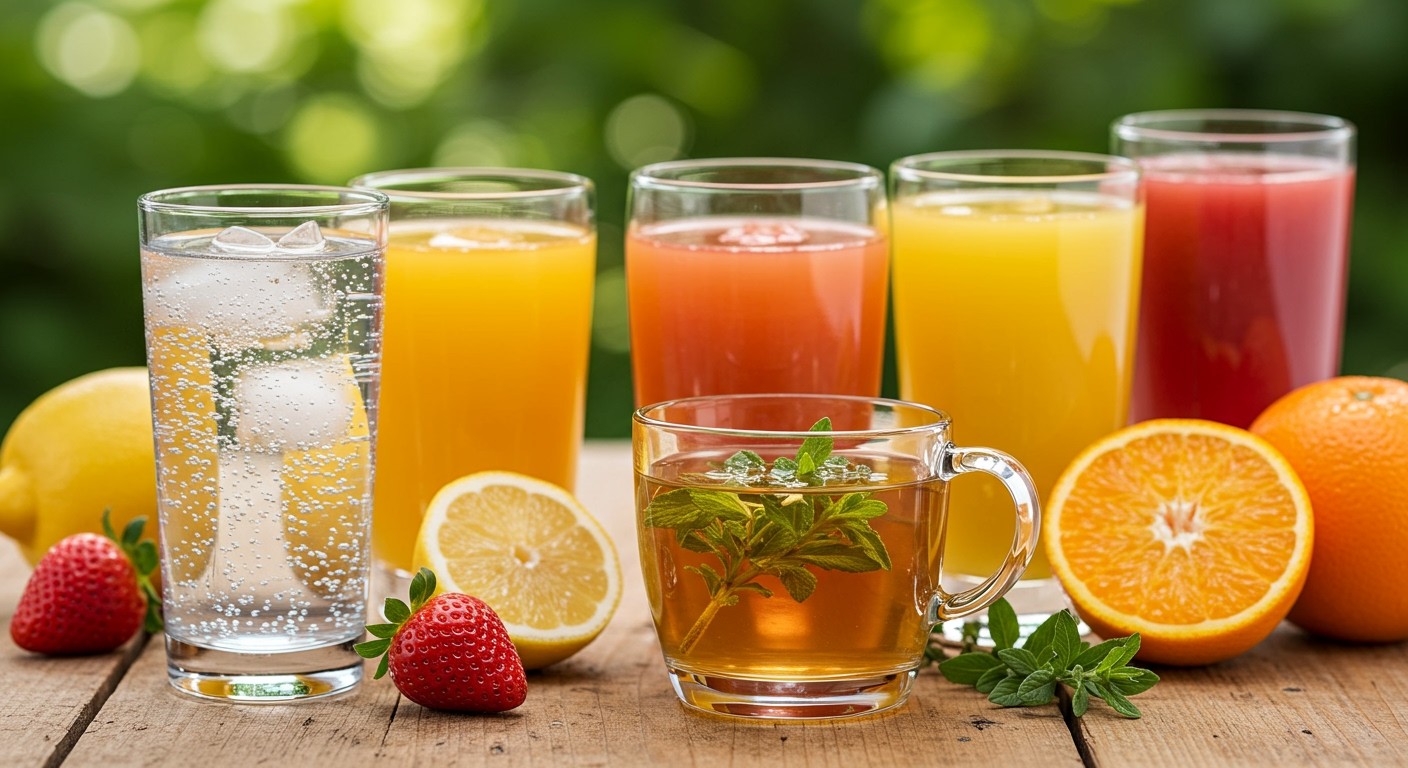 Víz és tea segíthetnek a hidratáltság megőrzésében.
