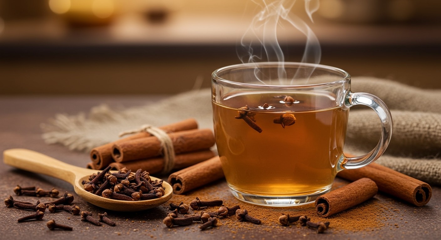 A szegfűszeg tea enyhíti az emésztési problémákat.