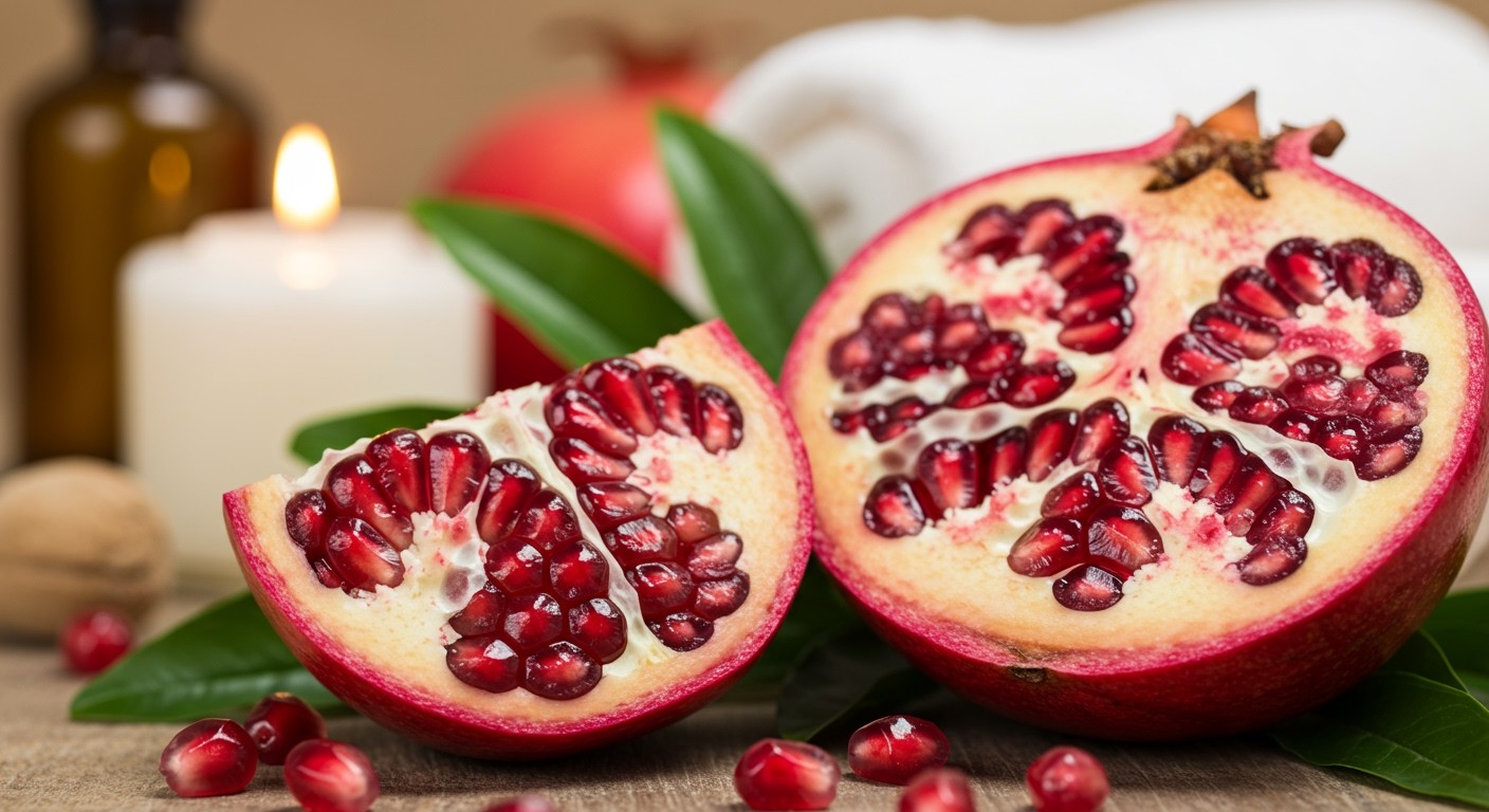 A gránátalma antioxidánsai segítik a gyulladt bőrt regenerálni.