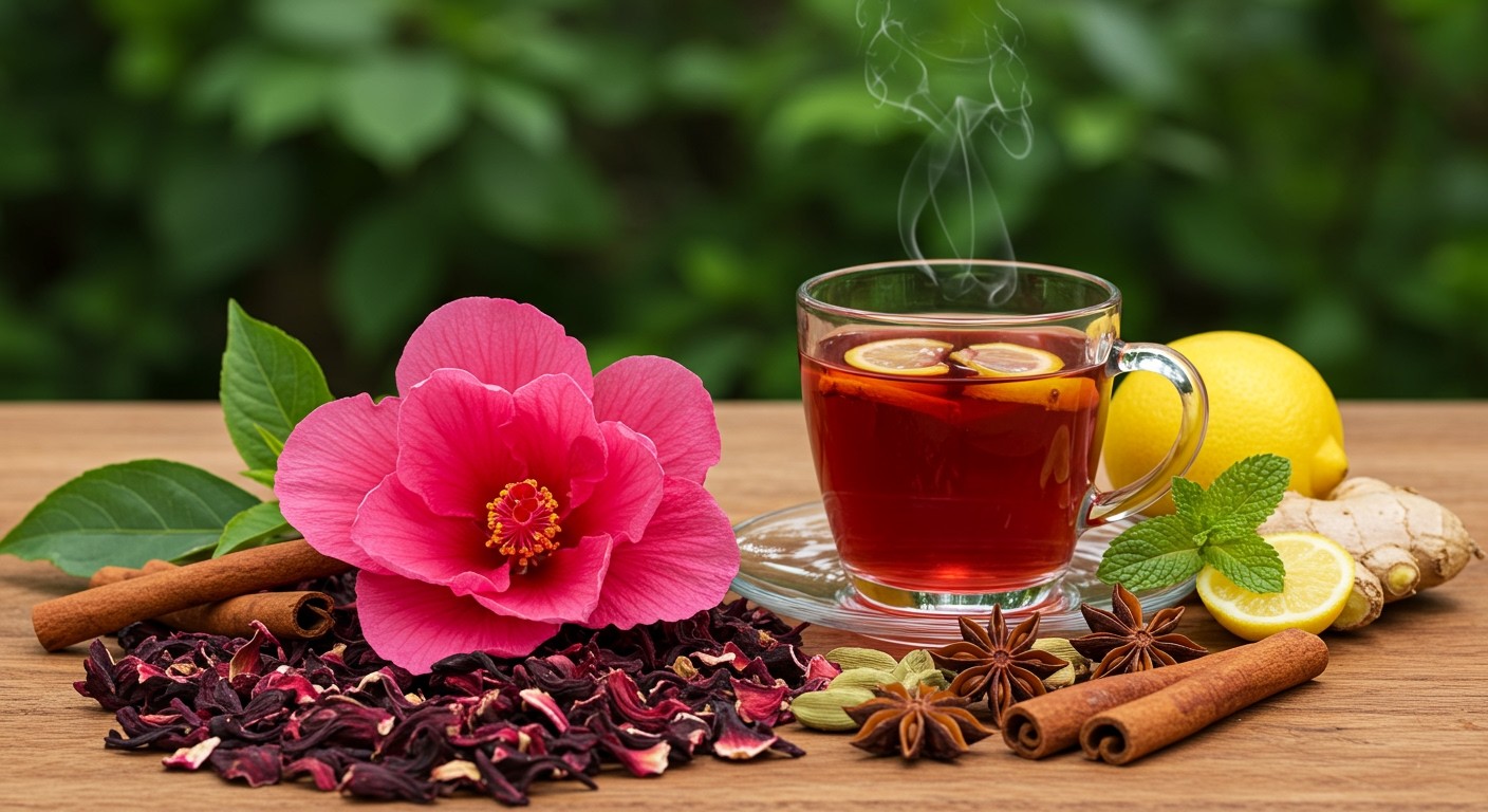 A hibiszkusz tea gazdag antioxidánsokban és vitaminokban.