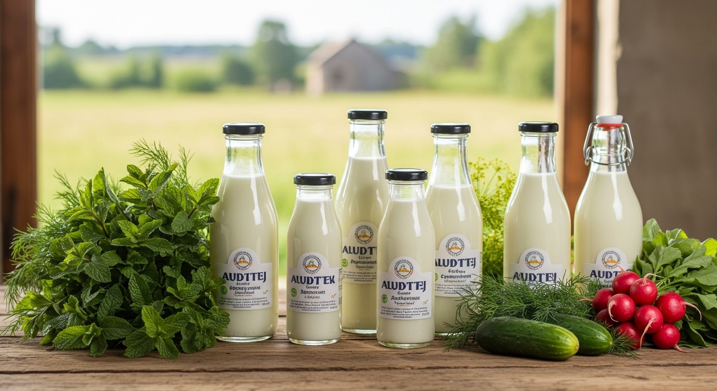 Kézműves dairy boltok kínálatában található minőségi aludttej.