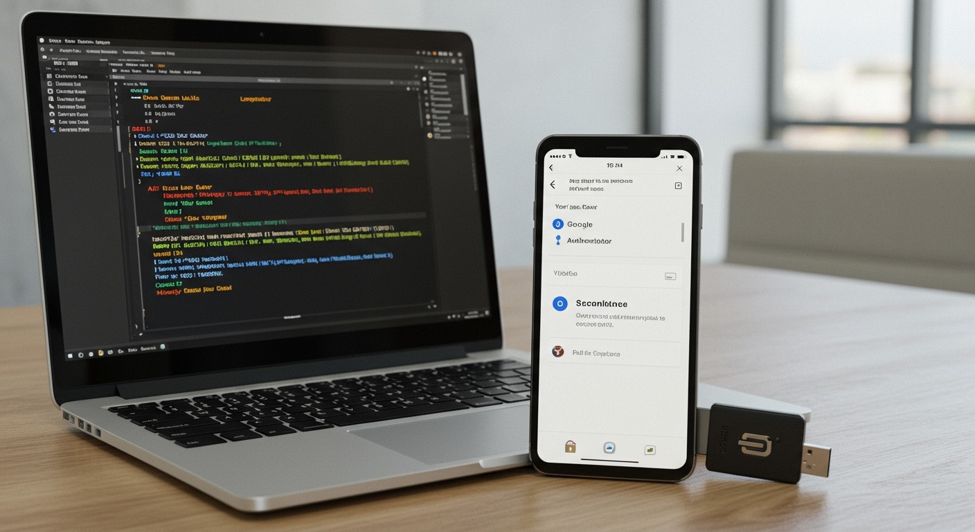 A YubiKey hardveres biztonságot nyújt SSH 2FA-hoz.